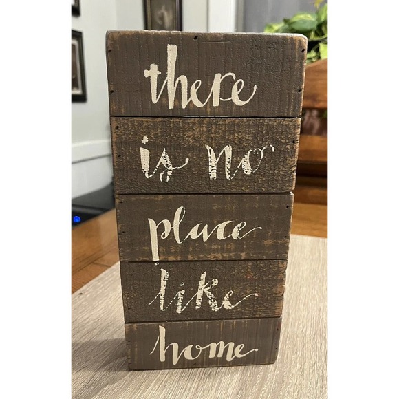 Primitives by Kathy Other - Decorative Rustic Wood Sign There’s no place like home” - Primitives by Kathy